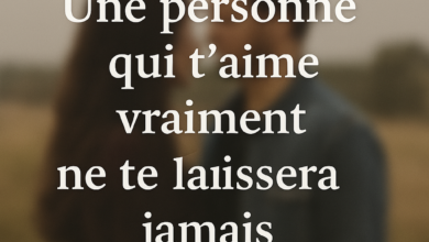 Une personne qui t'aime vraiment ne te laissera jamais tomber